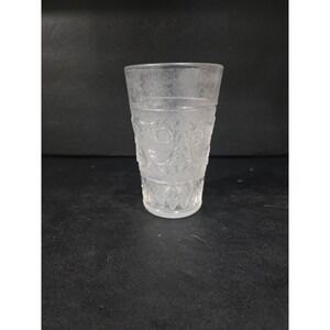Duncan Miller Sandwich Clear Tumbler, 5.25" Flat Iced‎ Tea Glass, Vtg Glassware